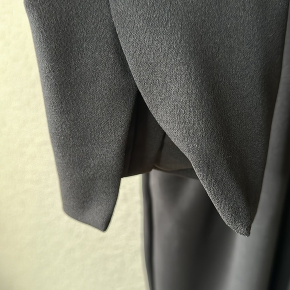 H by Halston Black Tuxedo Style Long Sleeve Jumpsuit Size Small - Picture 7 of 15